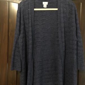 Blue sweater cardigan,size 2xl